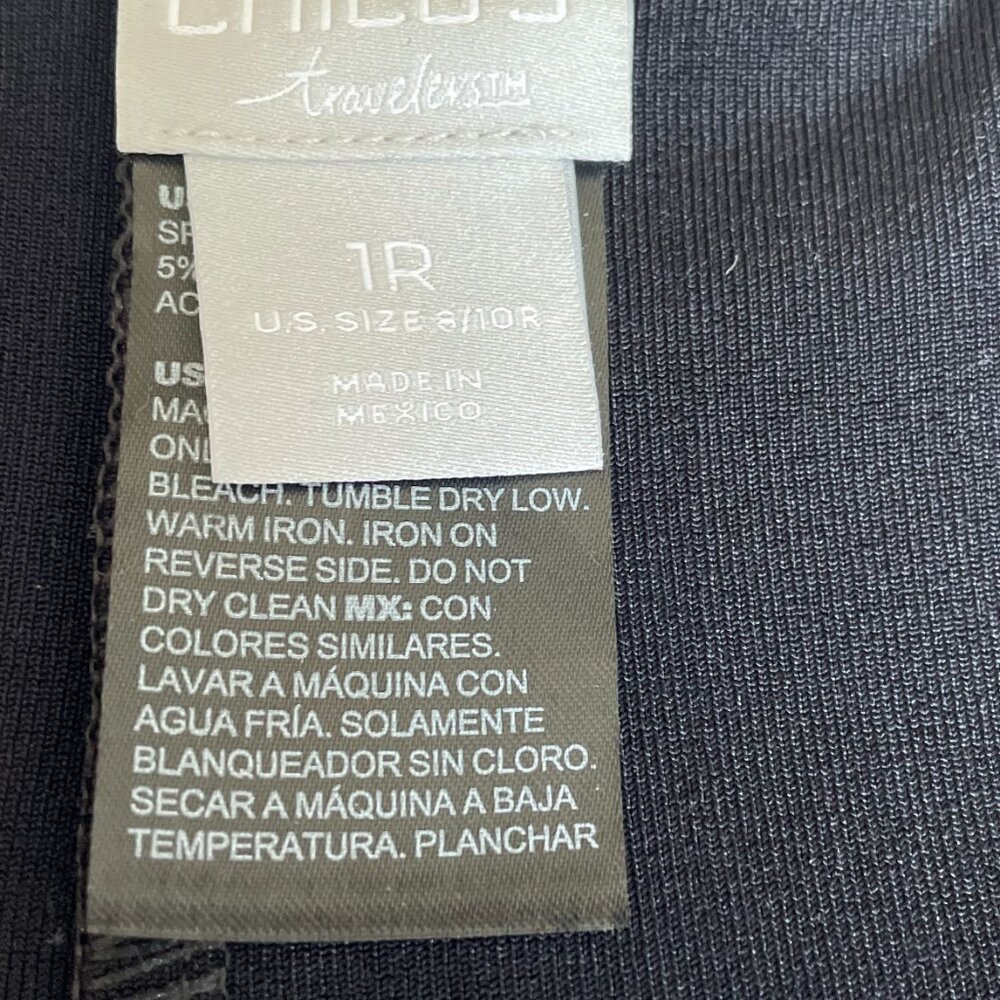 Chico's Black Wide Leg Women's Pants - Picture 2 of 5